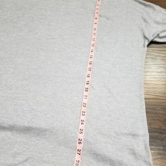 Terra Sky Shirt Plus Size 1x Gray Long stretch short sleeve high low - Picture 5 of 5